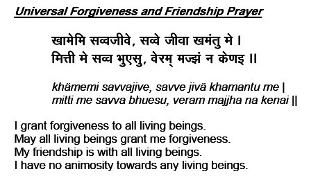 Jain Forgiveness Prayer